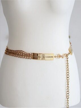 Vintage Chanel Gold Rue Cambon Chain Belt